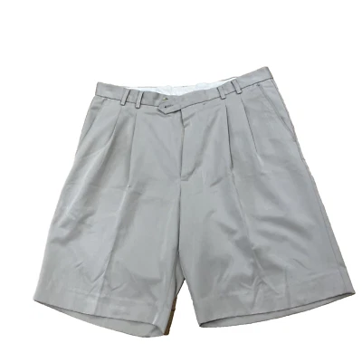 Cutter & Buck Pleated Dry Tec Golf Shorts Men 36x32 Khaki Performance Grunge 36 - Image 1 of 4