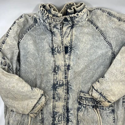 Chaqueta vaquera larga Sergio Valente para mujer talla 24w azul algodón elástico vintage años 90 Foto 1 de 4