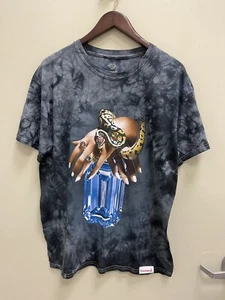 Diamond Supply Co Men’s T-Shirt Snake & Diamond Gray Tie Dye Size L - Picture 1 of 10
