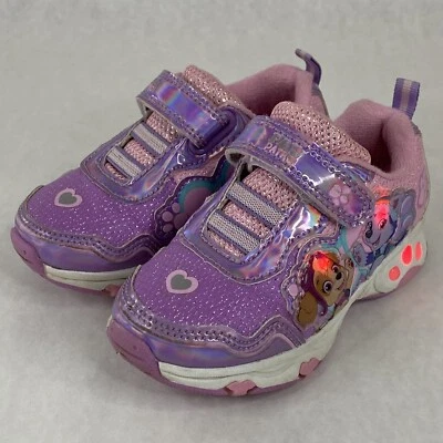 Zapatos iluminados Nickelodeon para niñas talla 7 Paw Patrol púrpura y rosa Pattycake Foto 1 de 4