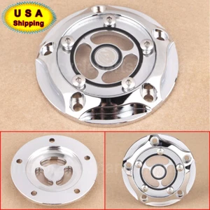 5-Holes Clear CNC RSD Timing Points Cover For Harley Touring Twin Cam 99-17 - Picture 1 of 12