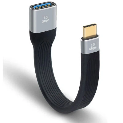 USB 3.0 A Female to USB Type C 3.1 Male OTG Adapter Cable for PC Laptop 10Gbps - Image 1 of 4