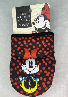 Mini guantes de horno Disney Minnie Mouse 2 paquetes cocina de coleccionistas. Foto 1 de 3