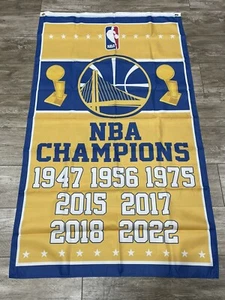 Golden State Warriors 2022 CHAMPIONS 3x5 Ft Banner Flag 2022 Playoffs The Finals - Picture 1 of 3