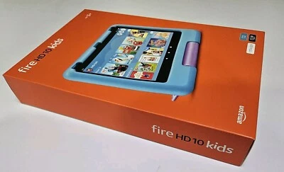 Amazon Kids Tablet Fire HD 10 LATEST MODEL Ages 3-7 32GB - Blue - RRP £199! - Image 1 of 4