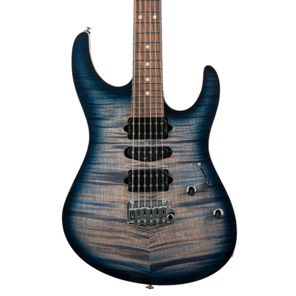 Suhr Modern Plus Faded Trans Whale Blue Burst PF HSH Gotoh 510 #js5z9e