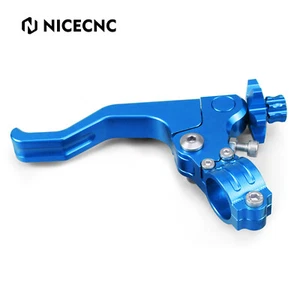 CNC Short Stunt Clutch Lever Perch Blue For Yamaha WR450F WR250F WR250R WR250X - Picture 1 of 10