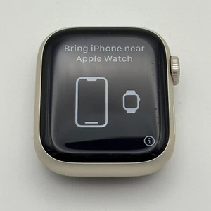 Apple Watch Series 7 41mm Silver Aluminum GPS + Cellular [Watch Only] - Picture 1 of 3