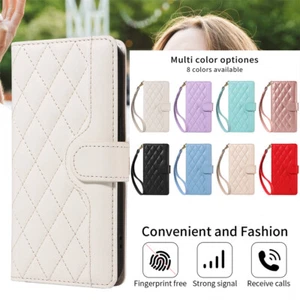 Anti-fall Embossed Wallet Case Phone Case Cover for Samsung A40 A50 A70 A51 A21S - Picture 1 of 20