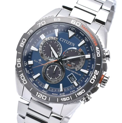 Citizen Land Promaster relógio cronógrafo hora mundial cristal de safira CB5034-82L - Imagem 1 de 4