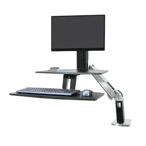 Ergotron 24-390-026 WorkFit-A with Suspended Keyboard, Single Monitor - Picture 1 of 2