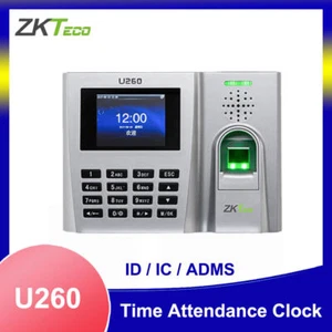 ZK U260 TCP/IP Fingerprint Time Attendance System Employee Attendance Terminal - Imagen 1 de 8