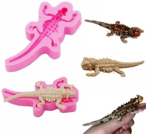 Lizard Silicone Mold Chocolate Epoxy Resin Clay DIY Jewelry Making Crafts Moulds - Picture 1 of 12