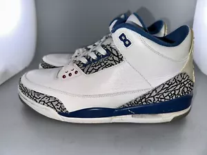 Size 12 - Jordan 3 Retro OG Mid True Blue 136064-141 2009 - Picture 1 of 12