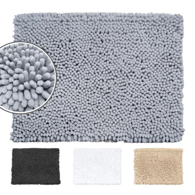 Tapete de banho Jumbo Chenille Bobble, luxuoso robusto tapete de banho antiderrapante, super macio - Imagem 1 de 4