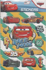 Disney Pixar Cars Race Mode Stickers 6 Blätter NEU - Picture 1 of 2