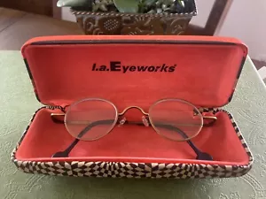 LA EYEWORKS BODHI 442 444 - ORO Gafas Gunmetal - EN GRAN FORMA. ¡RARO! HTF - Imagen 1 de 12