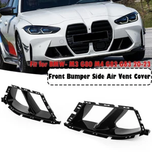 Front Side Air Vent Trim Fog Light Cover For BMW G80 M3 G82 G83 20+ - Picture 1 of 24