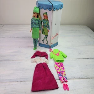 Vintage 60s Barbie Francie Doll Wearing Original Tagged Gad Abouts W/ Case Plus - Bild 1 von 15