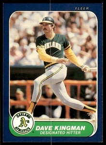 Dave Kingman 1986 Fleer #423 Oakland Athletics - Bild 1 von 2