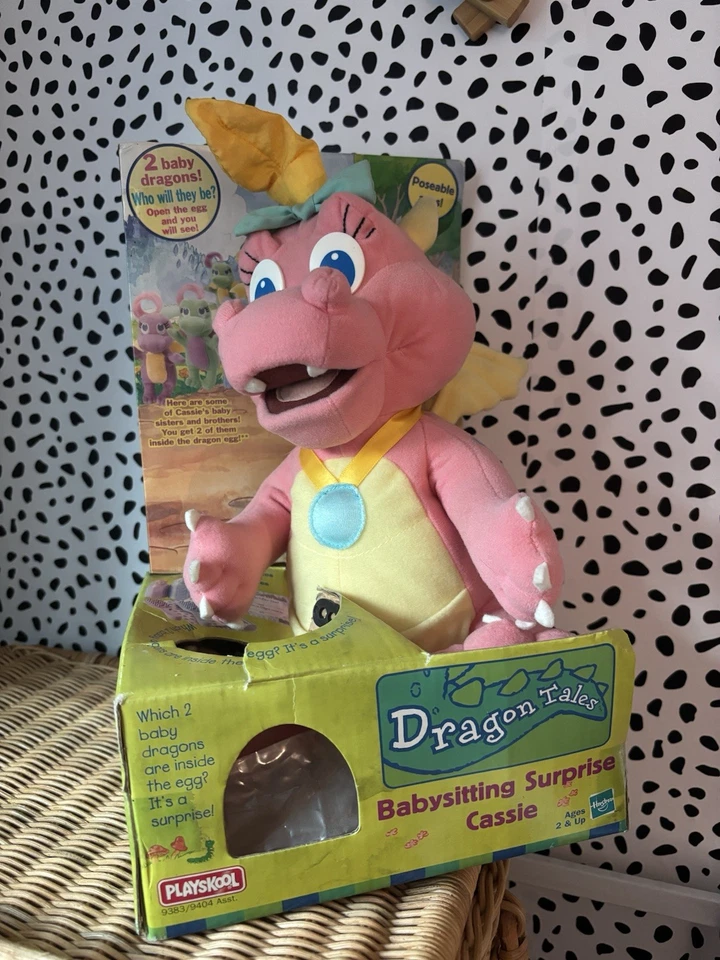 Peluche Cassie Dragon Tales 12" 1999 Playskool Hasbro incompleto vintage niñera Foto 1 de 4