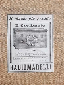 Radiomarelli Il coribante Il regalo più gradito Pubblicità degli inizi del '900 - Picture 1 of 1