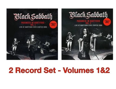 Black Sabbath Paranoid In Hartford Volume 1&2 Set - Ronnie James Dio - Red Vinyl - Image 1 of 4