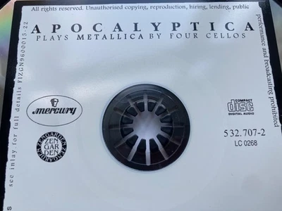 METALLICA V.RARE 8TRACKS 1996 MERCURY By APOCALYPTICA & FOUR CELLOS UKPOSTONLY - Изображение 1 из 4