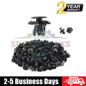 100 Pcs Engine Under Cover Push Type Retainer Clips For Toyota Lexus 90467-07201 - Bild 1 von 6