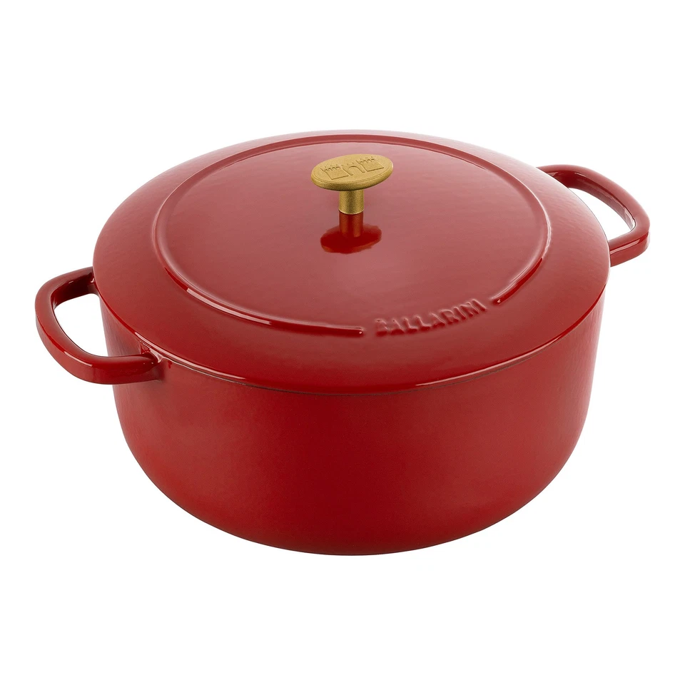 BALLARINI Cocotte BELLAMONTE 28 cm rund 7,0 Liter Bräter aus Gusseisen rot - Bild 1 von 1