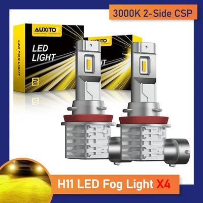 3000K Yellow Bright H8 H9 H11 LED Fog Light Day Running Light DRL High Power - Image 1 of 4