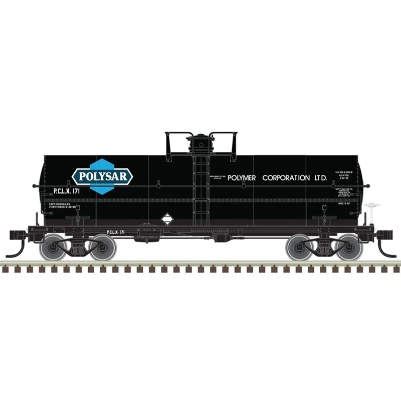 Atlas 50006593 N Scale 11,000 Gallon Tank Car Polysar (PCLX) Road # 171 - Image 1 of 1