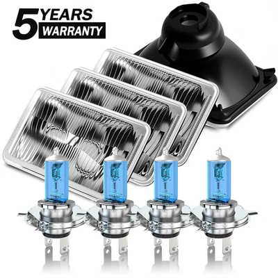 Faros halógenos para Pontiac Firebird Trans AM 1977 1978 1979 1980 1981 4x6" Foto 1 de 4