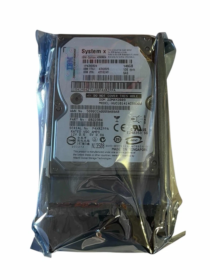 Hard Drive IBM 42D0422 42C0251 HUC101414CSS300 146GB 10K SAS 2.5'' - Image 1 of 2