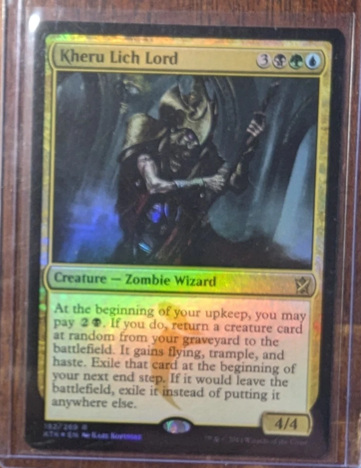 MTG Kheru Lich Lord Khans of Tarkir Foil - Image 1 of 1