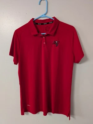 Tampa Bay Buccaneers Nike Golf Dri-Fit Polo Shirt Womens XL Red - Image 1 of 4