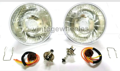 Classic Austin Rover Mini Original Lucas Halogen Umbau H4 Scheinwerfer Lampe - Bild 1 von 3
