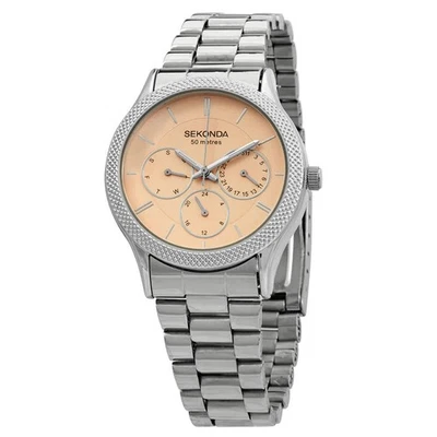 Reloj para mujer Sekonda cuarzo esfera melocotón acero inoxidable 2091 Foto 1 de 3