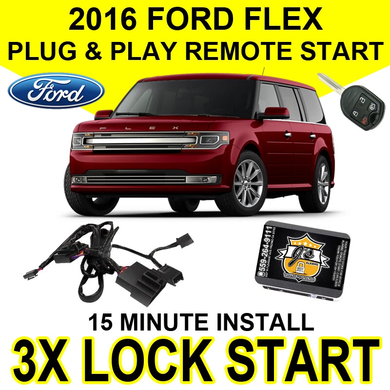 Ford Flex 2016 arranque remoto sistema Plug & Play fácil instalación hágalo usted mismo 3X bloqueo coche F01A Foto 1 de 4