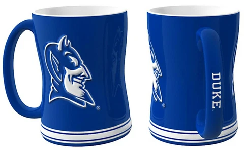 Duke Blue Devils 14oz Sculpted Relief Coffee Mug NCAA Cover