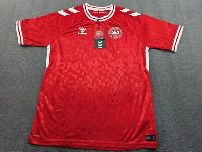 Camiseta deportiva de fútbol para hombre Denmark Hummel 2024-2025 Stadium Home roja mediana adulto Foto 1 de 4