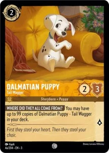 Dalmatian Puppy - Tail Wagger 4a/204 Common Into the Inklands Disney Lorcana TCG - Picture 1 of 2