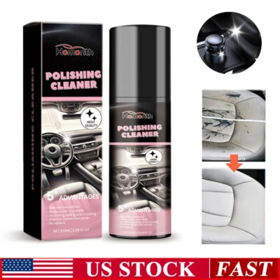 LIMPIADOR INTERIOR COCHE 1 PIEZA - 100 ML LIMPIADOR INTERIOR COCHE PULIDO INTERIOR VEHÍCULO EE. UU. Foto 1 de 4