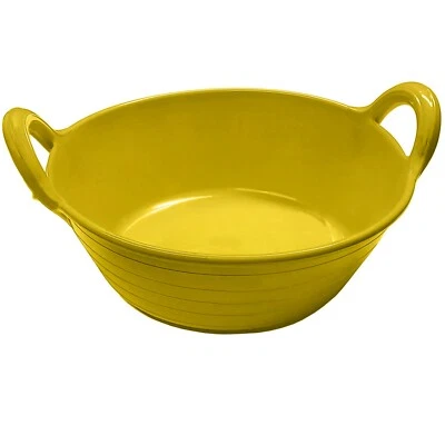 KETOBARROW GELB Mulde Futtereimer Futtertrog + Griffe kleine Mulde S1 11L Gorilla Plas