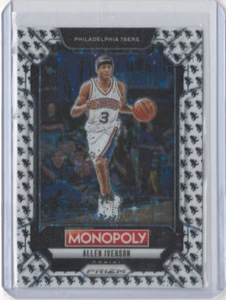 ALLEN IVERSON 2024-25 Panini Prizm Monopoly Black White Running Man SSP HOF - Picture 1 of 2