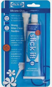 Docrafts Stick it 80ml Silicone Glue Tube Transparent - NEW SEALED UK STOCK - Picture 1 of 1