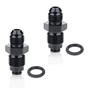2 PCS 6AN Male Flare to M16x1.5 Or M18X1.5 O Ring Seal Power Adapter Fitting - Picture 1 of 10