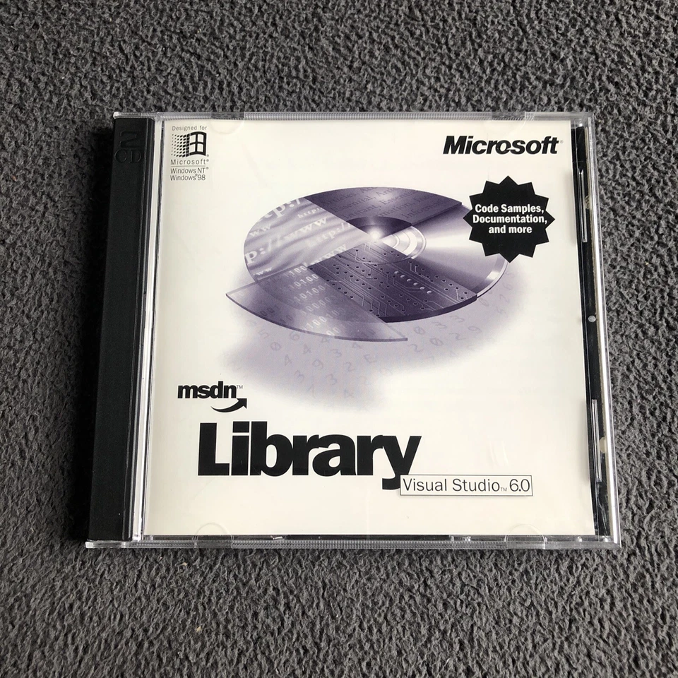 Microsoft MSDN Library Visual Studio 6.0 2 CD Set for Windows NT Windows 98 - Image 1 of 4