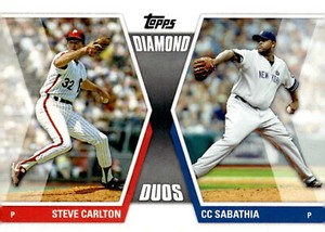 2011 Topps Baseball Steve Carlton / CC Sabathia #DD-CS