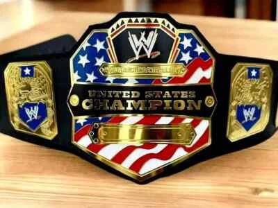 NUEVO Cinturón Título Campeonato de Estados Unidos Talla Adulto Réplica 2MM WWE Lucha Libre Foto 1 de 4